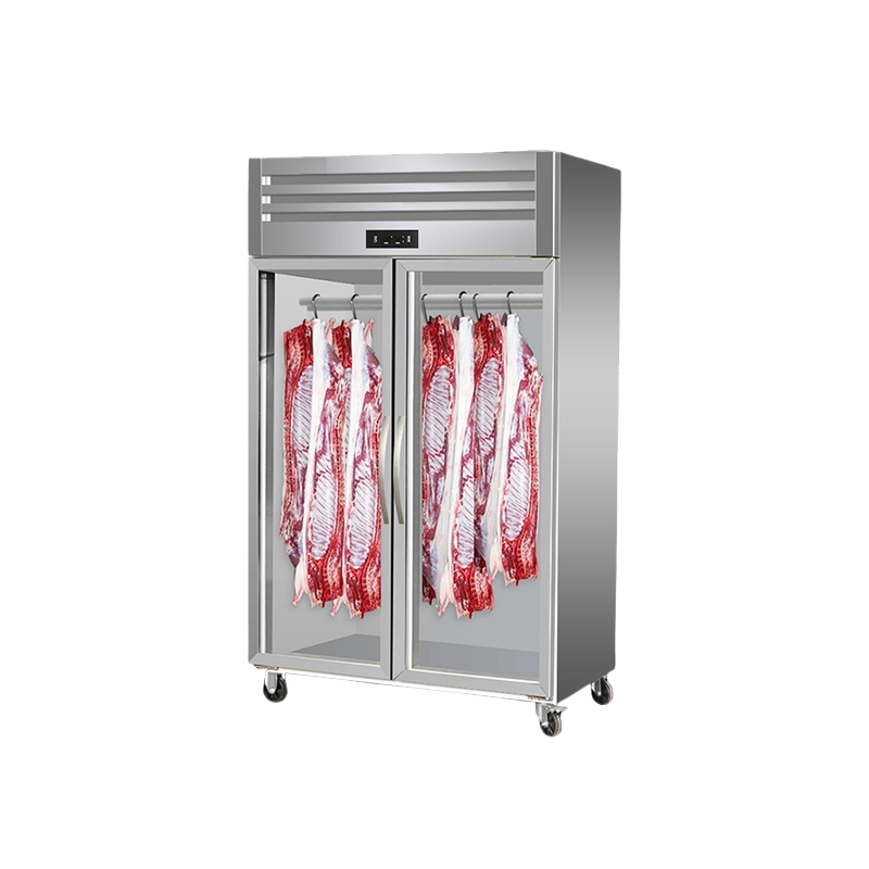 High-Capacity Vertical Meat Display Case Meat Hanging for Supermarkets &amp; Groceries
