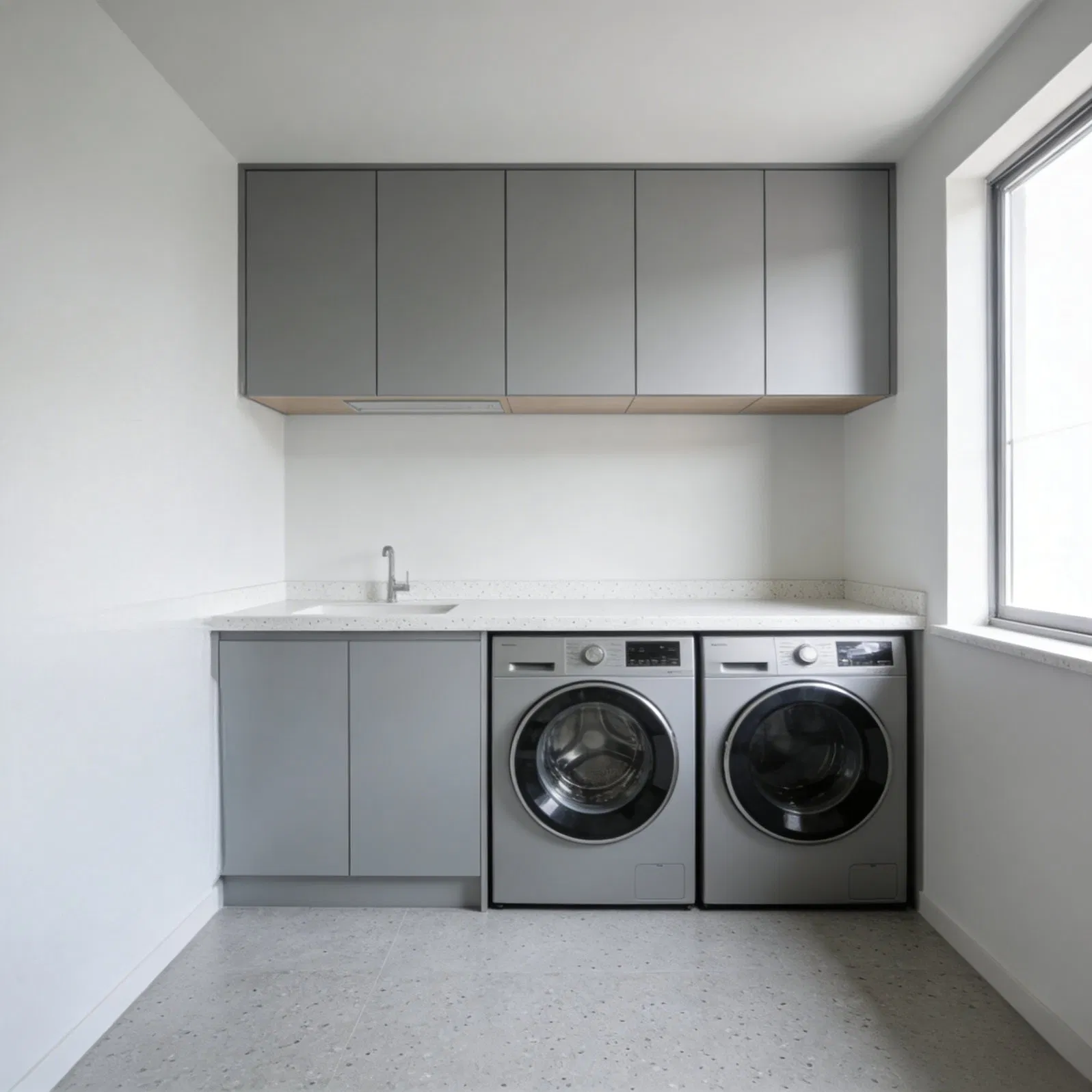 Wooden Laundry Cabinet Storage Unit for Modern Home Furniture