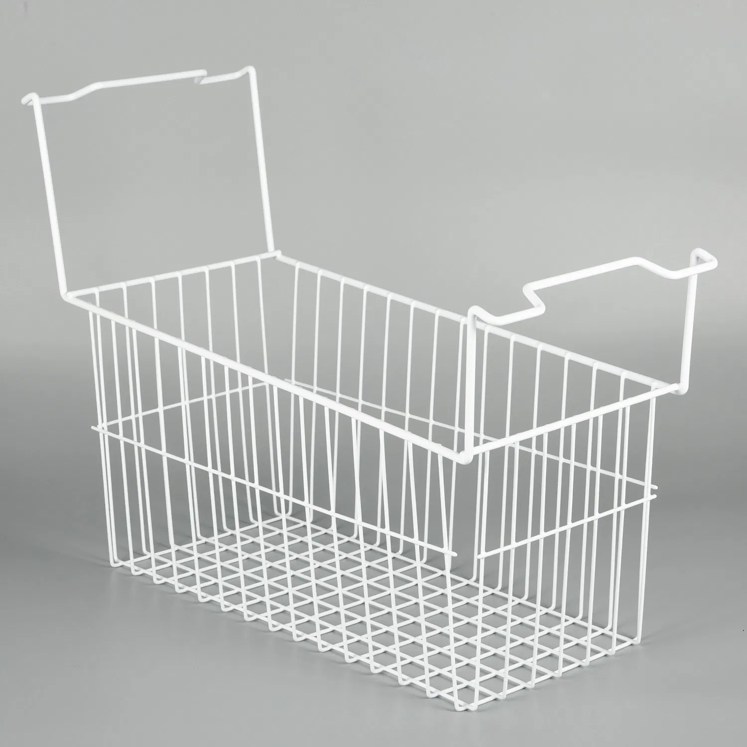 White Metal Home Organization Storage Basket Multi-Function Wire Basket