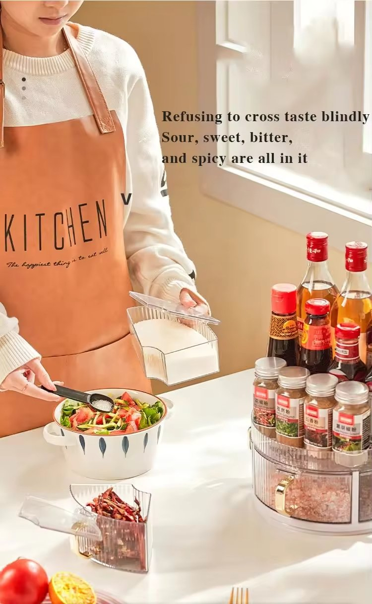 Kitchen Storage Tray Round Plastic Container Organizers Tray