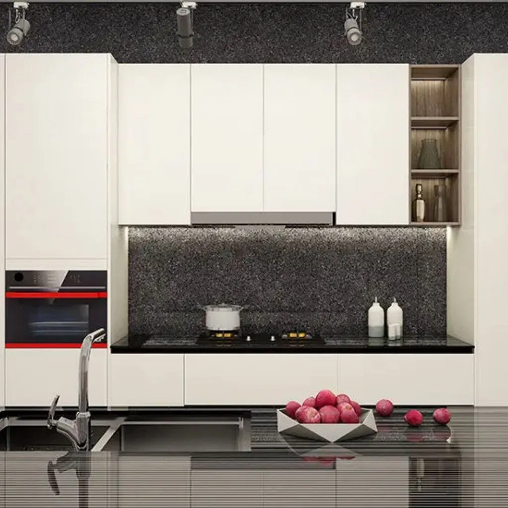 New Style Aluminum Kitchen Cabinets with Drawers for Hotel