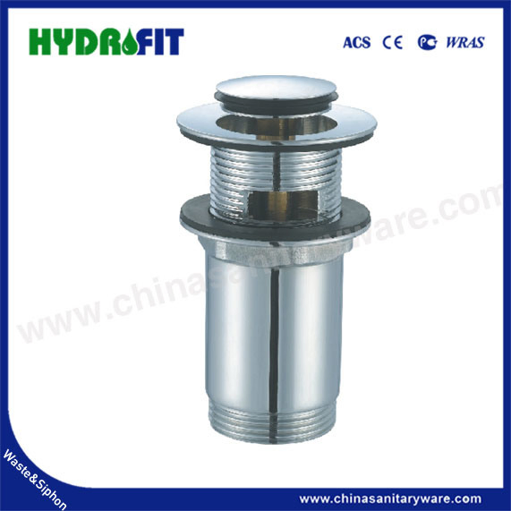 Factory Bathroom Kitchen Brass Zinc Stainless Steel Wash Basin Pop-up Click Clack Rotating Plug 1 1/4" 1 1/2" Chrome Brushed Overflow Drain Waste (BW3004)