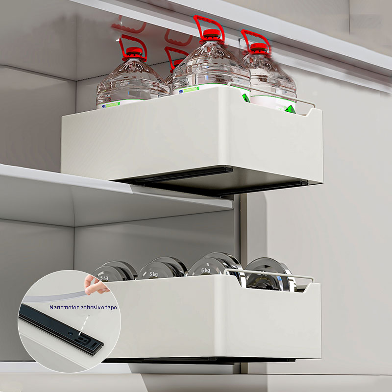 Kitchen Under-Sink Drawer Basket, Layered Pull-out Storage, Cabinet Space Expansion