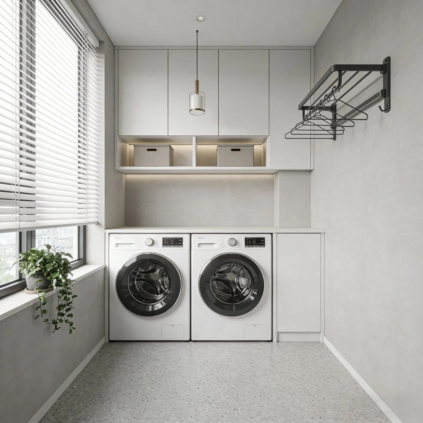 Laundry Cabinet Furniture with High Quality Panel Materials