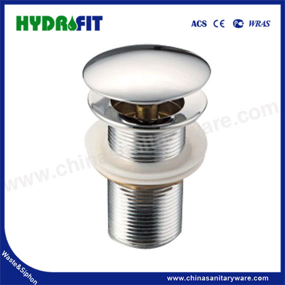 Factory Bathroom Kitchen Brass Zinc Stainless Steel Wash Basin Pop-up Click Clack Rotating Plug 1 1/4" 1 1/2" Chrome Brushed Overflow Drain Waste (BW1018B)