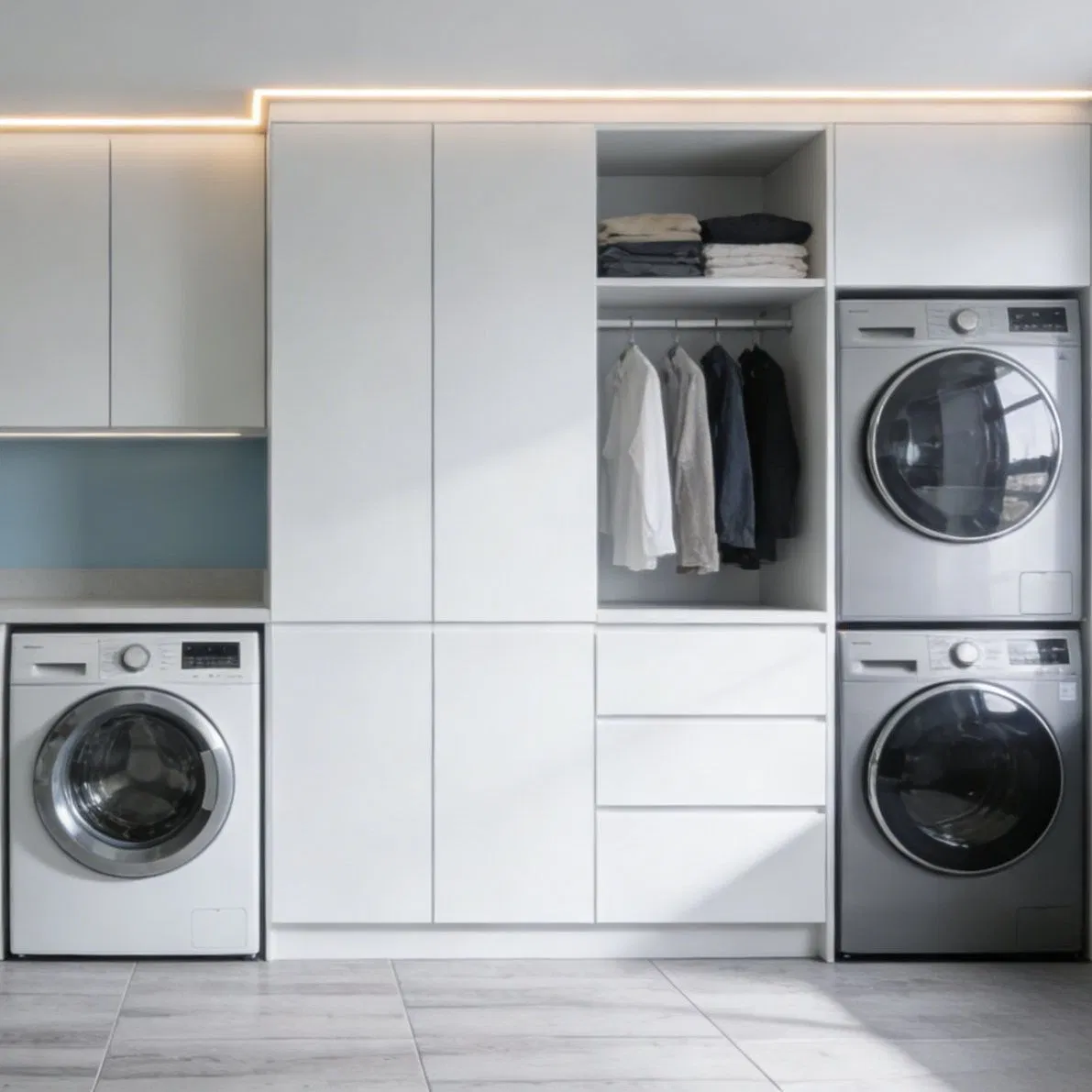 Laundry Cabinet Furniture with High Quality Panel Materials