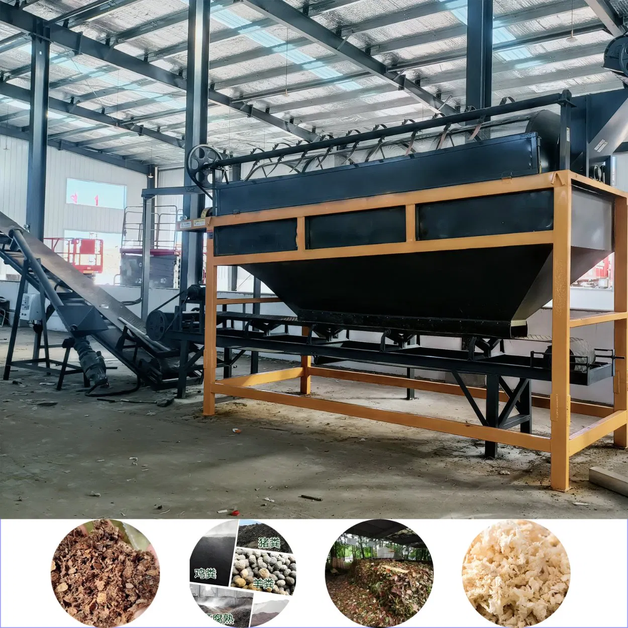 Crop Straw, Rice Straw, Rice Husk, Kitchen Waste Processing Automatic Production Line for Organic Fertilizer