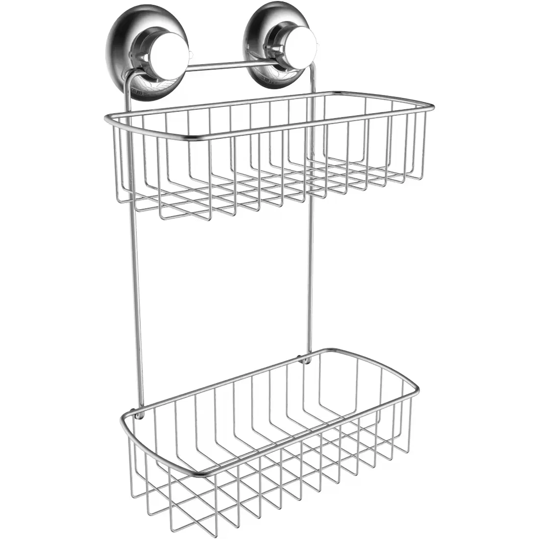 Adhesive Wall-Mounted Bathroom Rack with Multiple Shelves for Toilet and Sink Organization