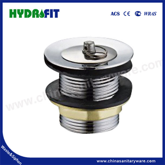 Factory Bathroom Kitchen Brass Zinc Stainless Steel Wash Basin Pop-up Click Clack Rotating Plug 1 1/4" 1 1/2" Chrome Brushed Overflow Drain Waste (BW1014B/C)