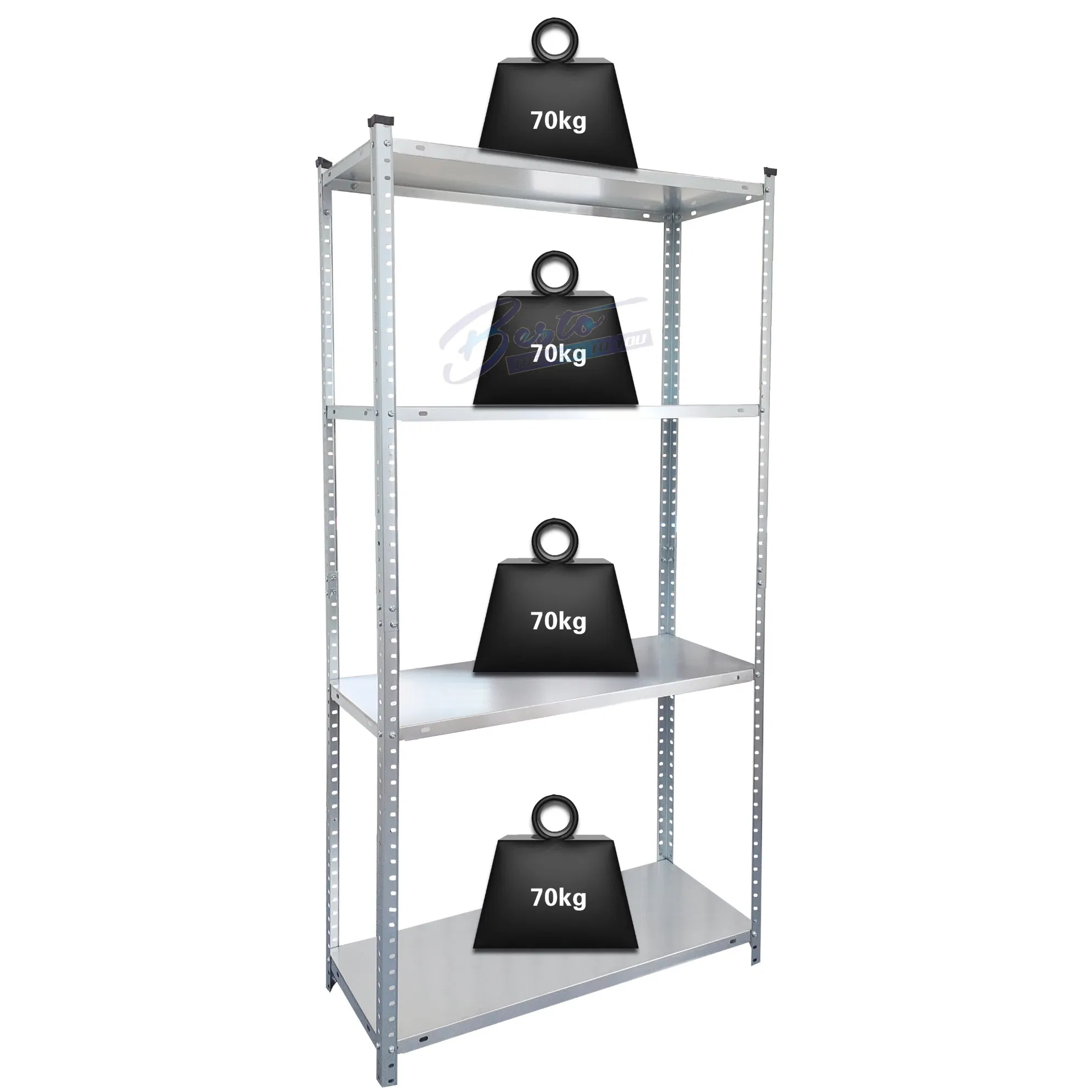 Customizable Bolted Shelving for Pantry/Kitchen/Basement/Warehouse