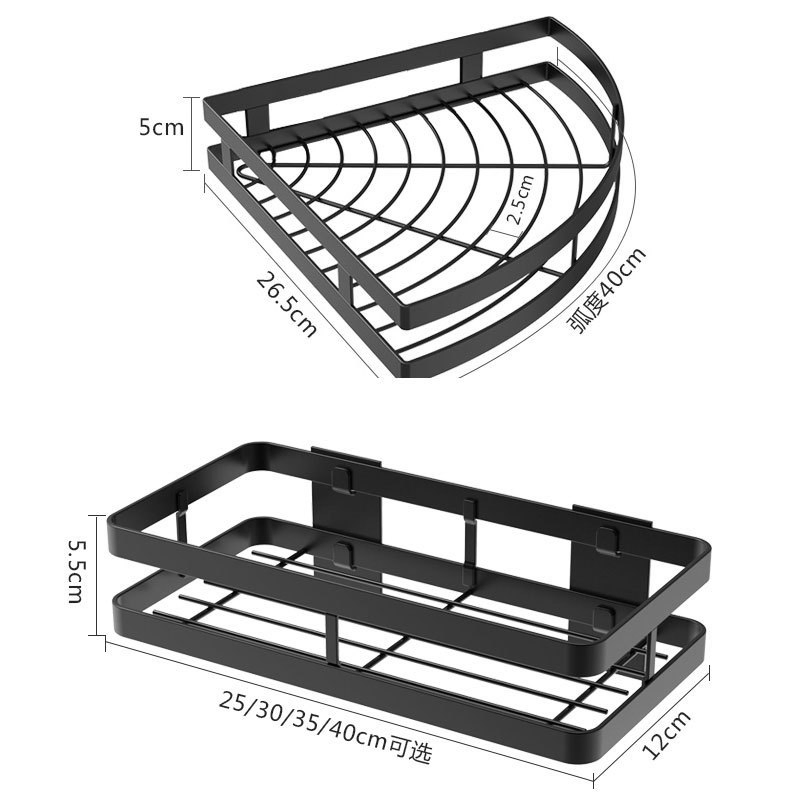 304/201 Stainless Steel Wall-Mounted Spice Rack - Drill-Free Kitchen Storage
