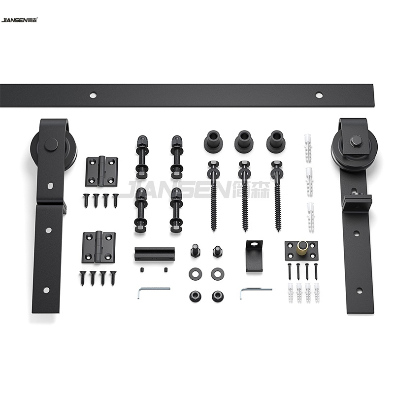 Premium 6.6FT Rustic Sliding Barn Door Hardware Kit for Stylish Spaces