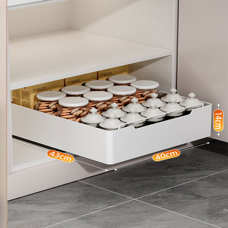 Adjustable Kitchen Cabinet Storage with Multi-Layer Pull-out Design