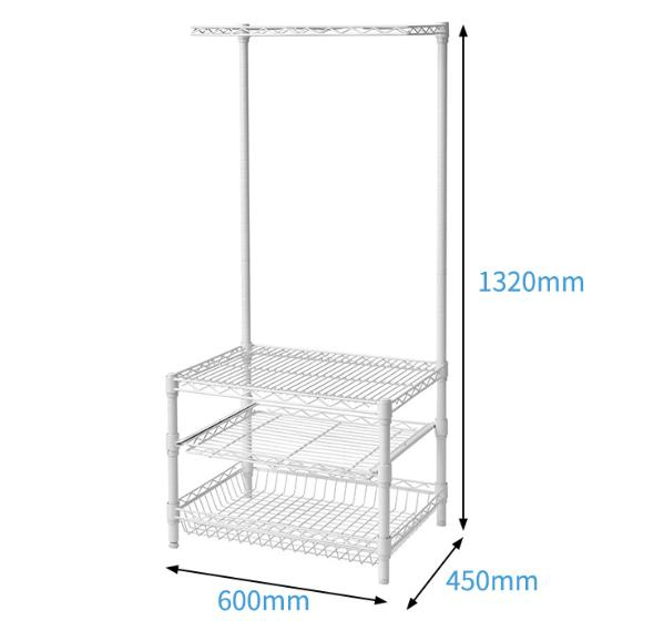 Compact Wire Shelving Mini Fridge Organizer Storage Rack Unit