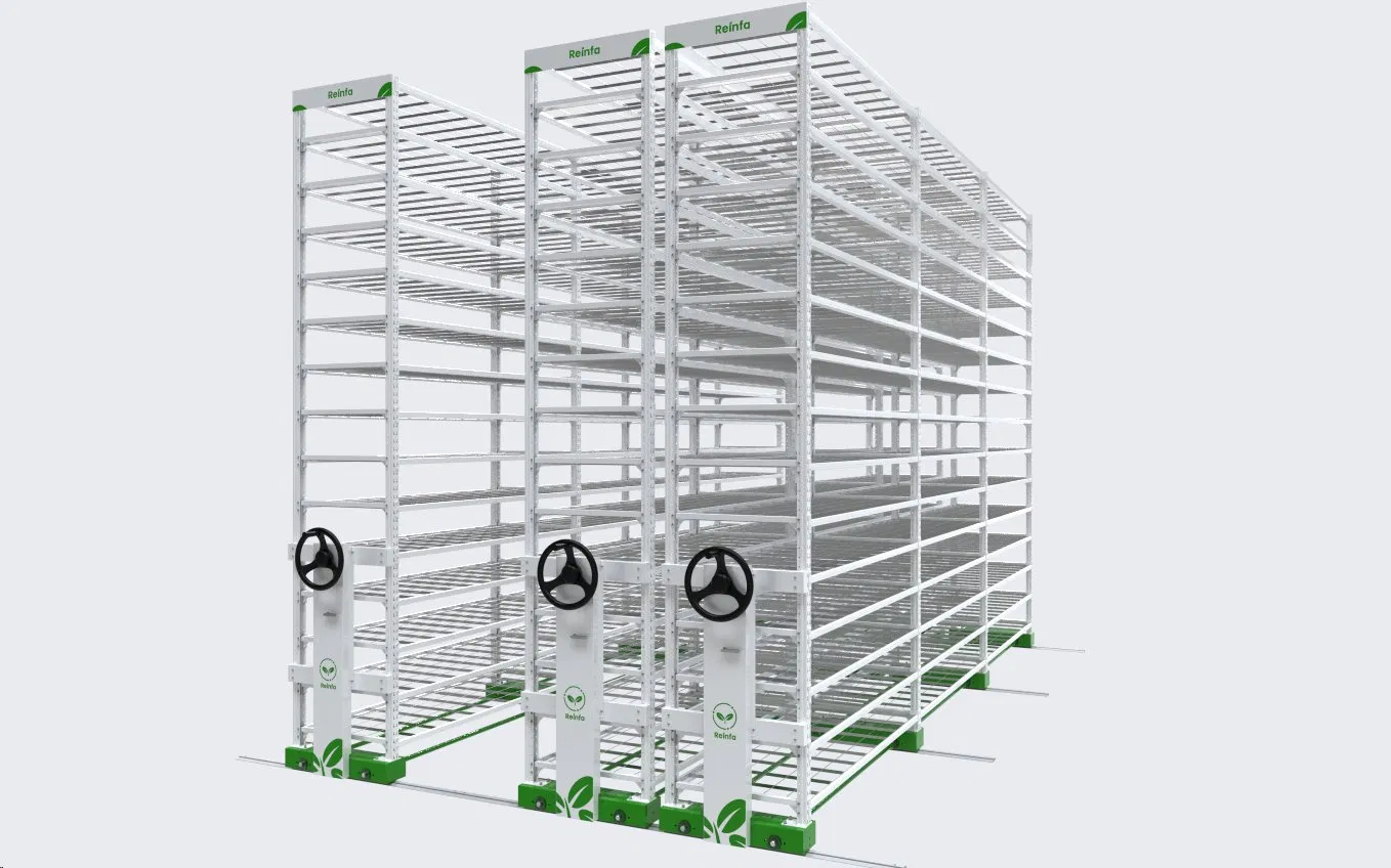 Reinfa Durable Movable Multi-Layer Plant Shelf System for Agriculture Use