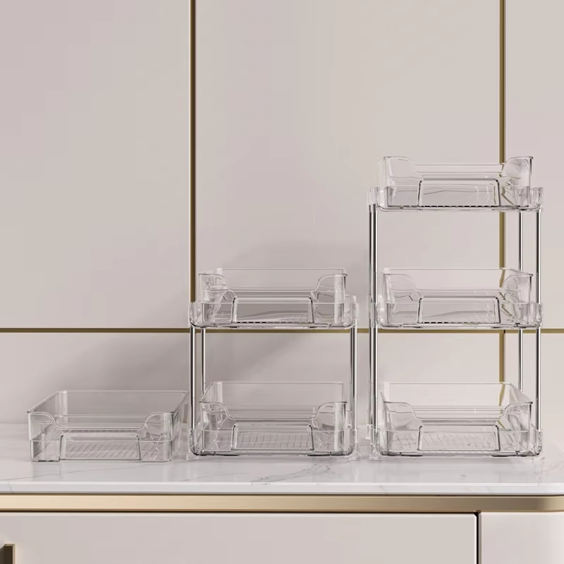2 Tier Multi-Purpose Pull-out Pantry Organization and Storage