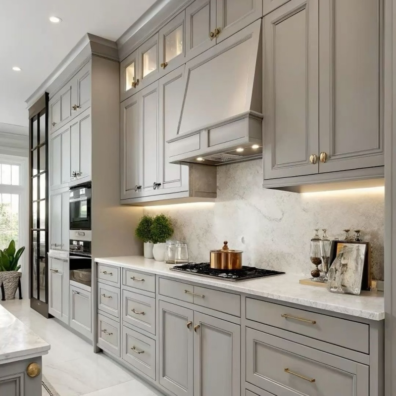 Custom Cabinets Reasonably Utilize Kitchen Corner Space Solve The Decoration Problem of Difficult to Use Corners