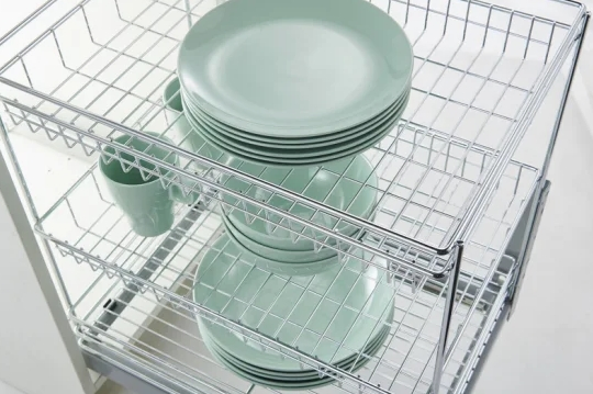 3-Tier Multi-Functional Pull-out Cabinet Storage System