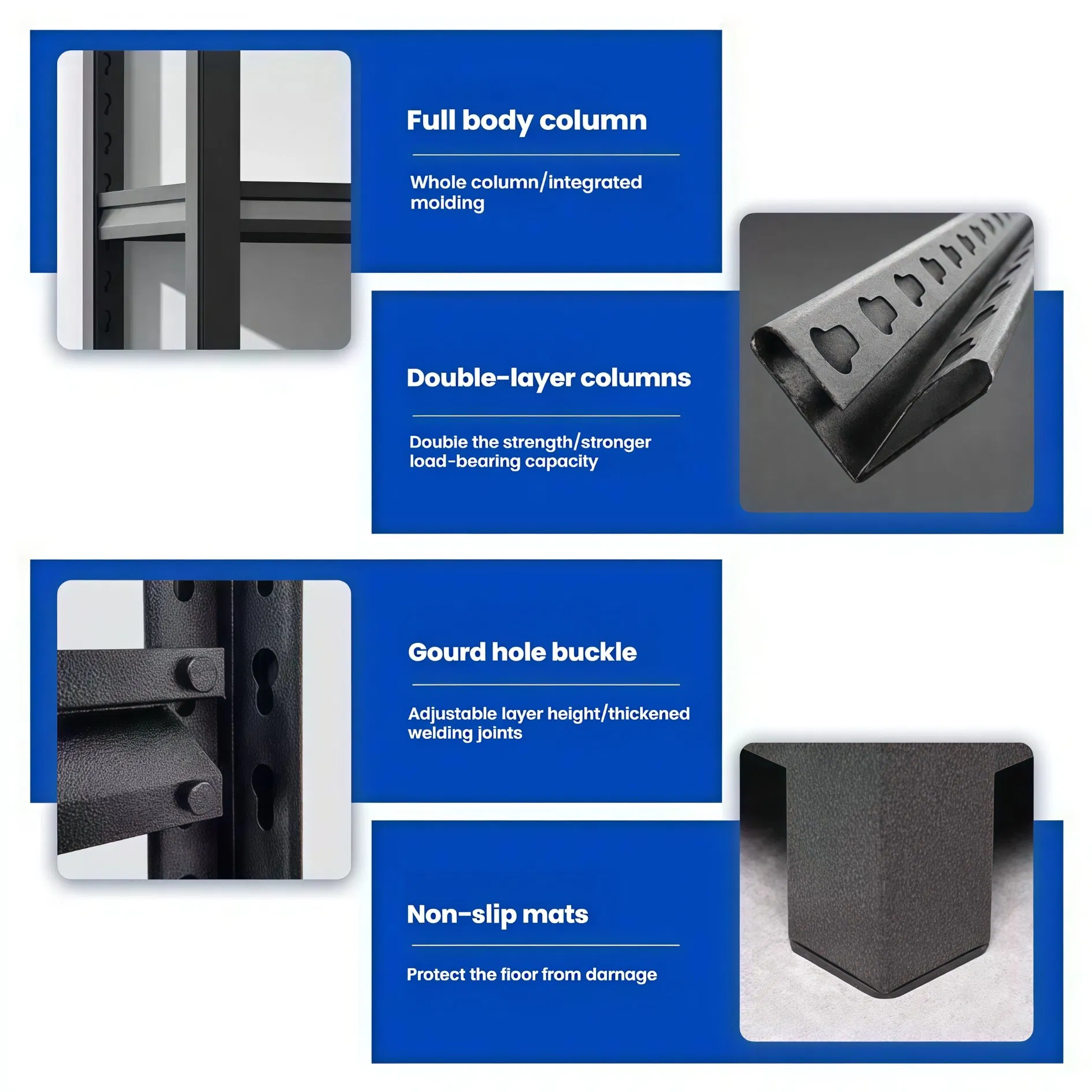 Metal Warehouse Shelving CE Certified Garage Shelves Adjustable Multi-Layer Shelf Storage for Pallet Racking System Shelf