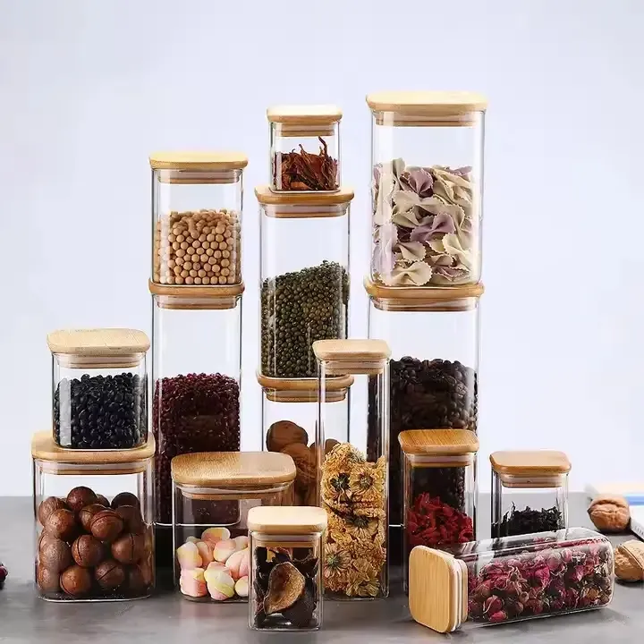 Glass Spice Jars Detail 3