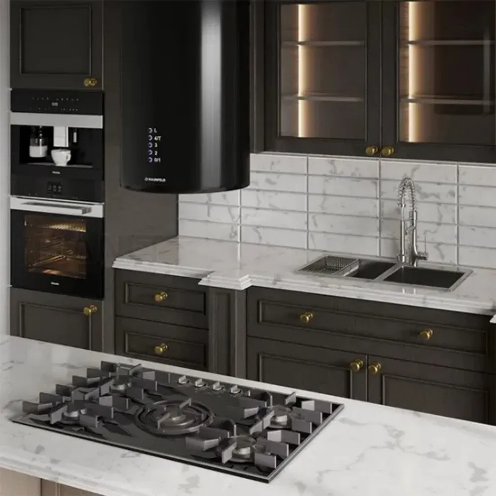 Smart Kitchen Cabinet Featuring Automatic Door Painting Machine System