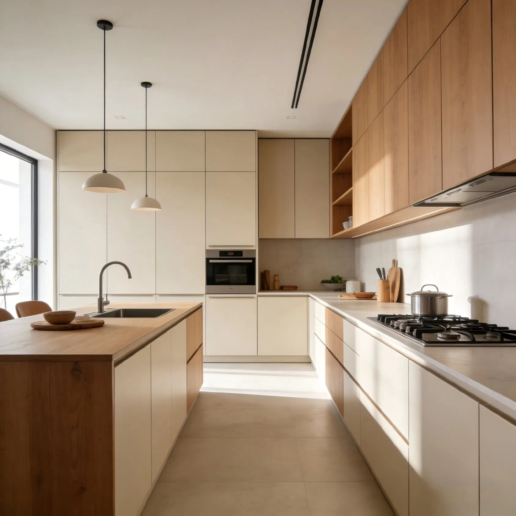 Smart Modular Modern Kitchen Cabinet with Organized Storage