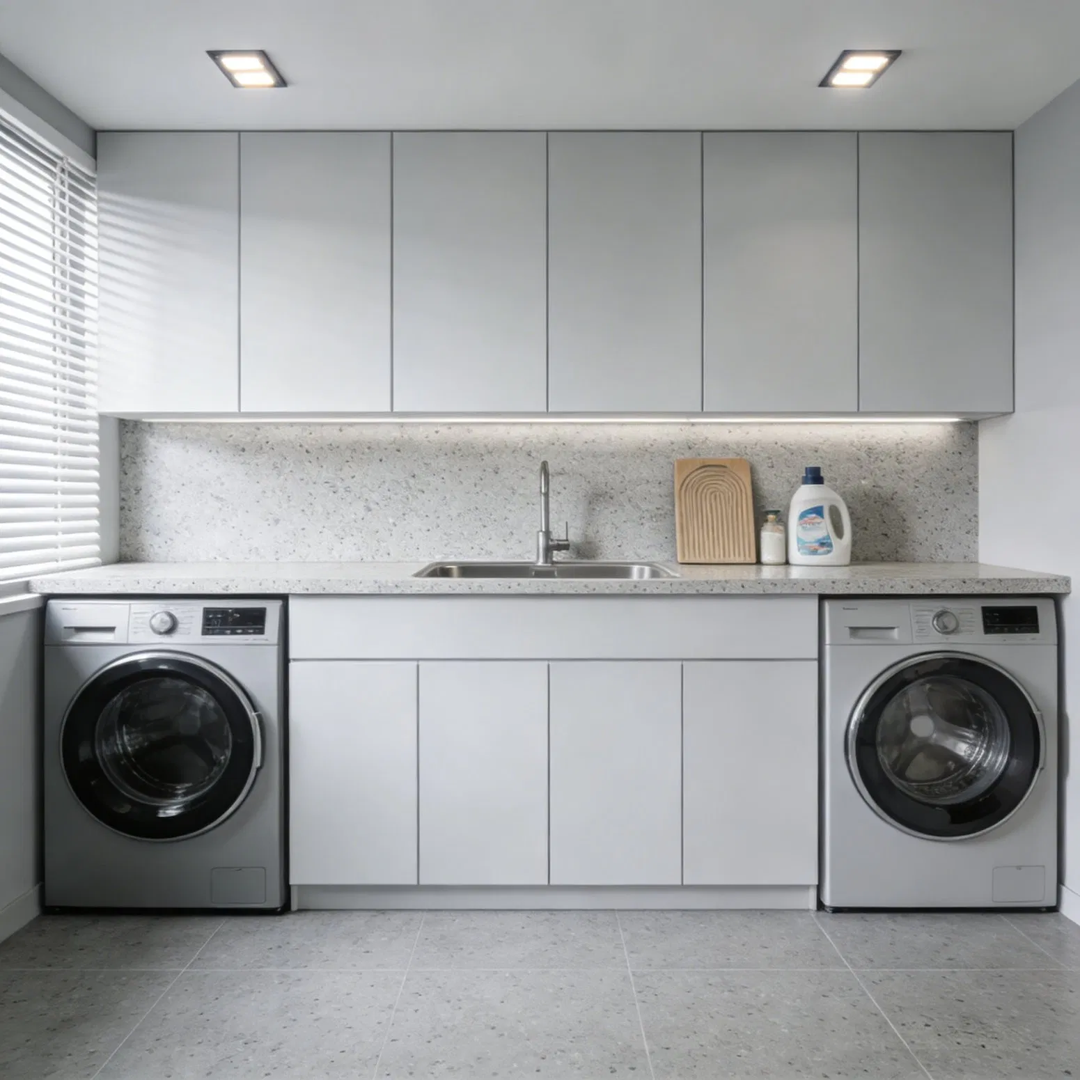 Custom Laundry Cabinet System for Home Organization Solutions