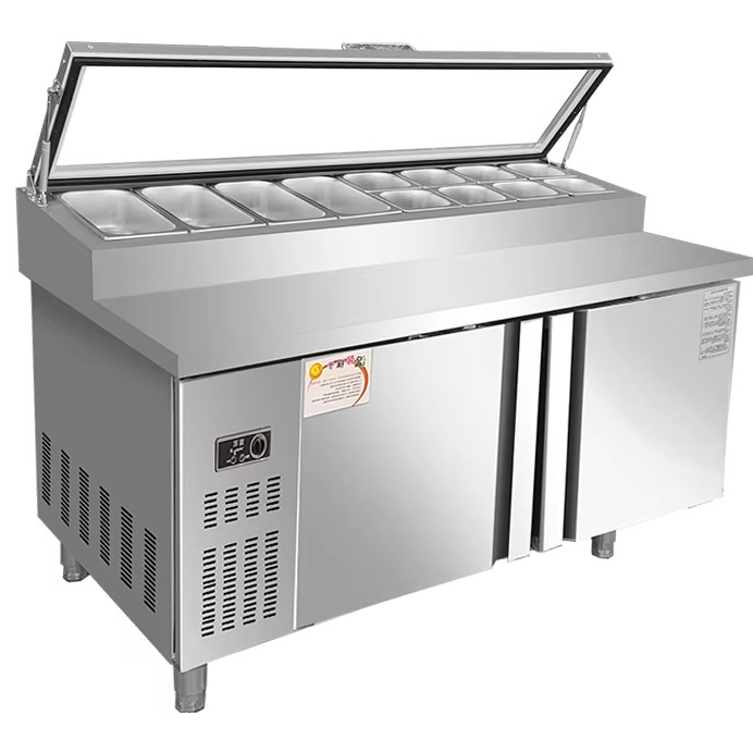 Salad Bar Refrigerator Commercial Supply for Food Industry