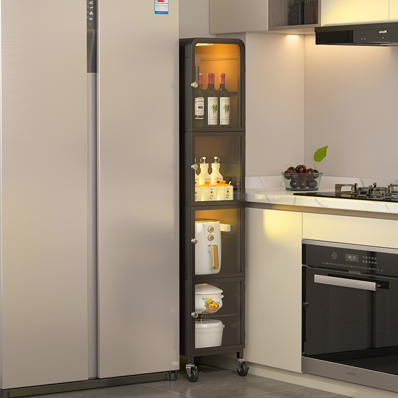 LED Lighting Kitchen Appliance Organizer Cabinet Storage Rack for Kitchen Utensils Organization