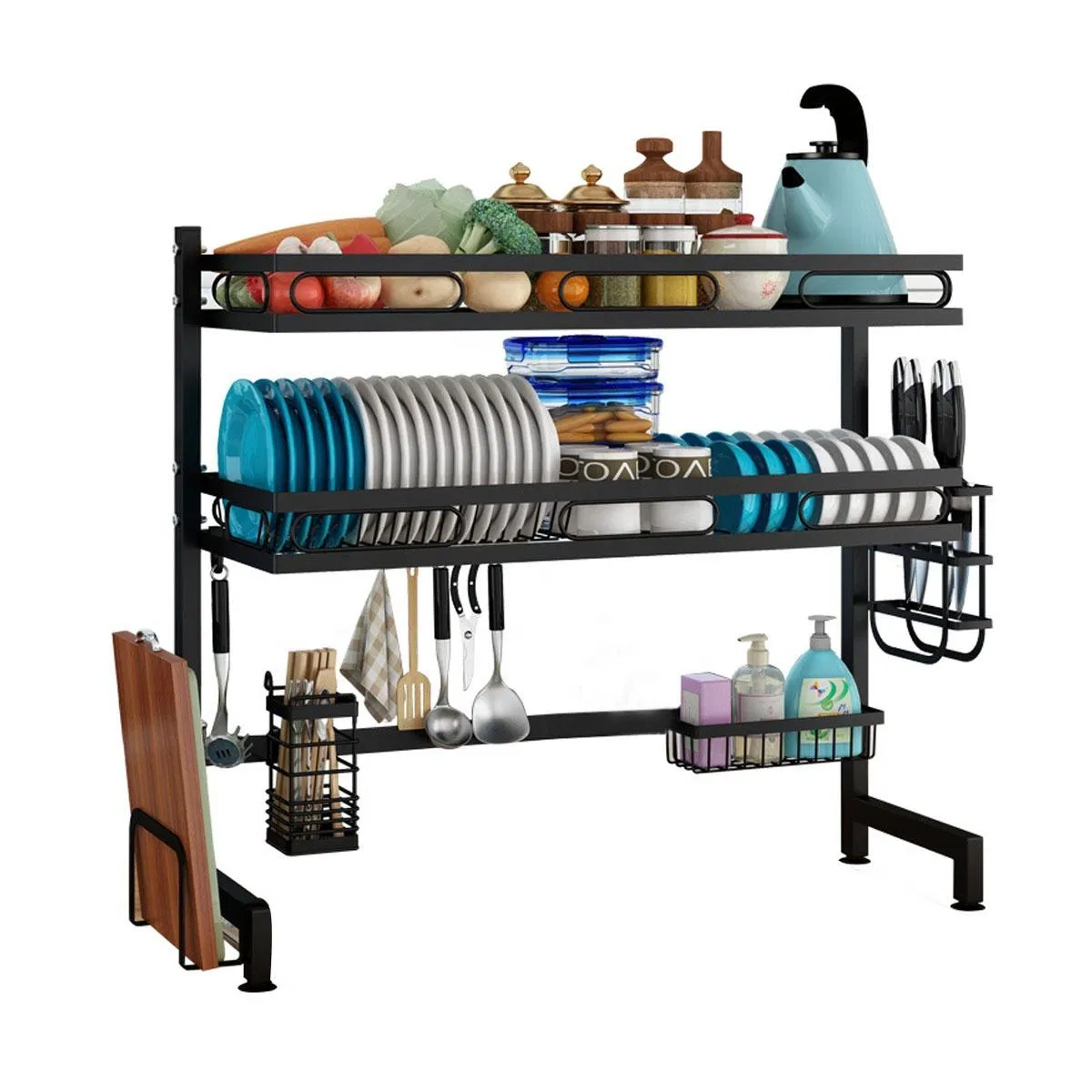 Kitchen Set Spice Racks Multifunction Knife Holde Kitchen Storage