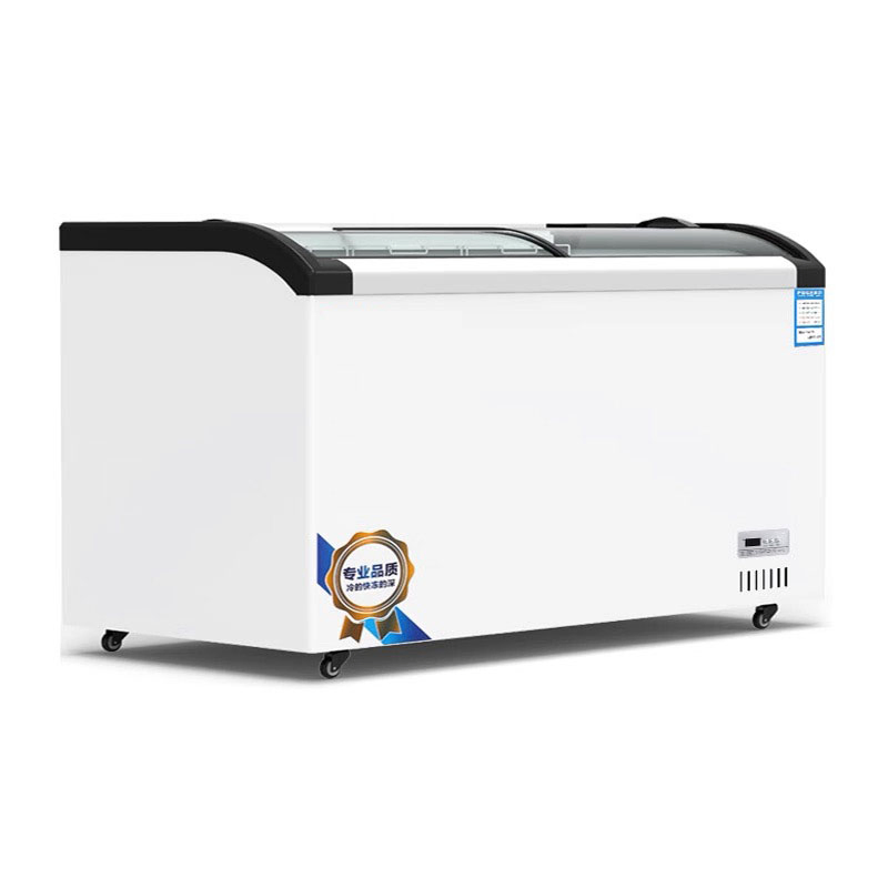 Modern Curved Kitchen Island with Elegant Storage Options