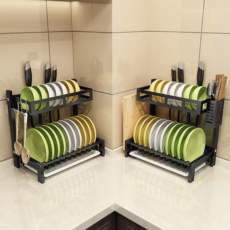 Multi-Zone Classified Storage: Independent Zones for Spices, Chopsticks, Knife and Cutting Board, Separate Dry and Wet, Keep Kitchen Utensils Organized and Hygi