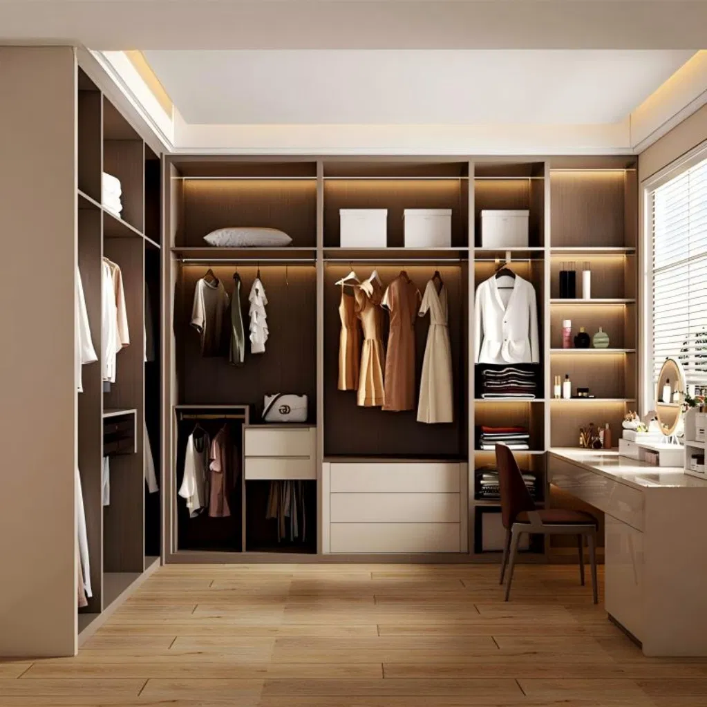 Non-Toxic Modern Xh Custom Closet Systems with Shelves