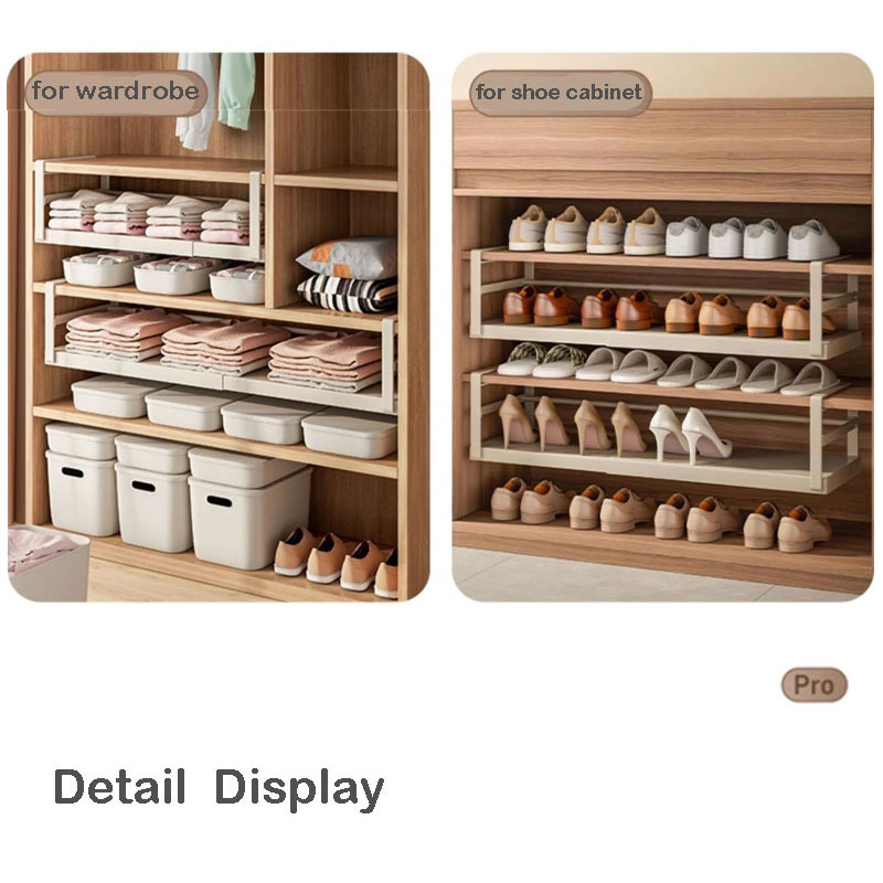 Telescopic Under Cabinet Hanging Basket, Cupboard Storage Shelf for Kitchen Organization