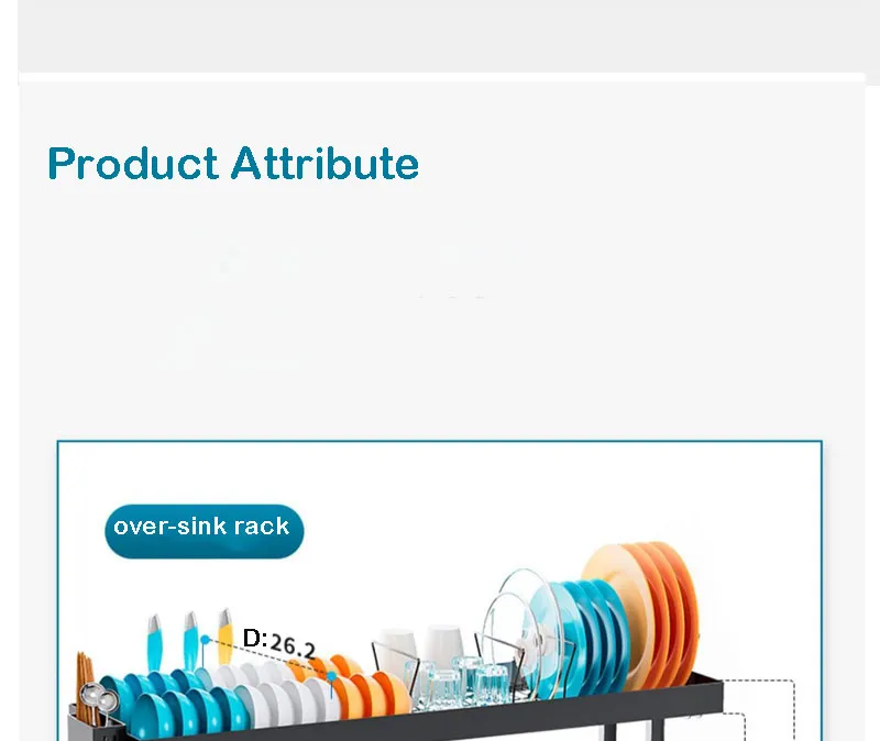 Adjustable Over Sink Dish Rack 8