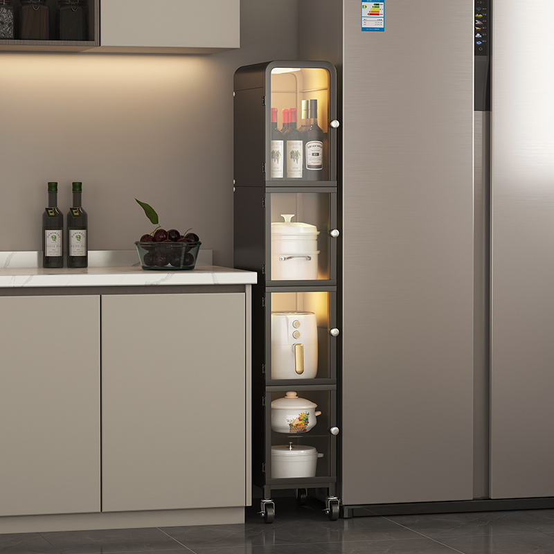 LED Lighting Kitchen Appliance Organizer Cabinet Storage Rack for Kitchen Utensils Organization