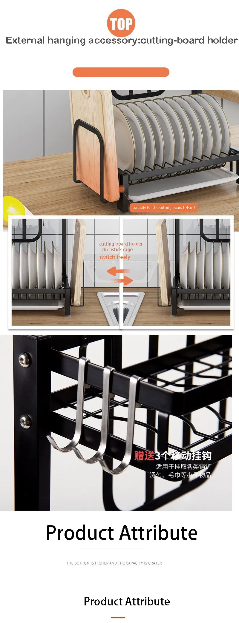 Kitchen Organization Rack Detail 3