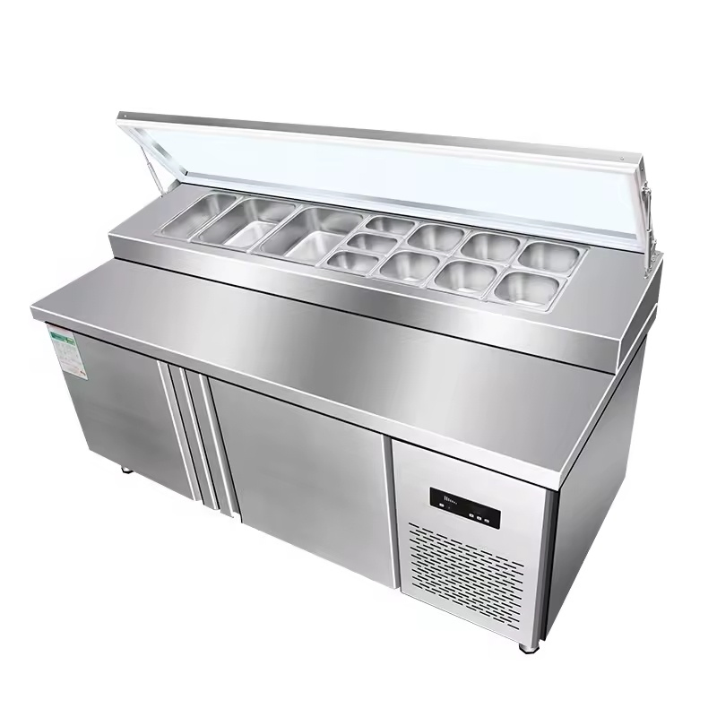 Salad Bar Refrigerator Food Service Equipment for Supermarket