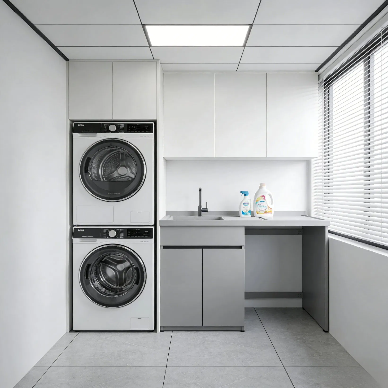 Built in Laundry Cabinet System for Residential Applications