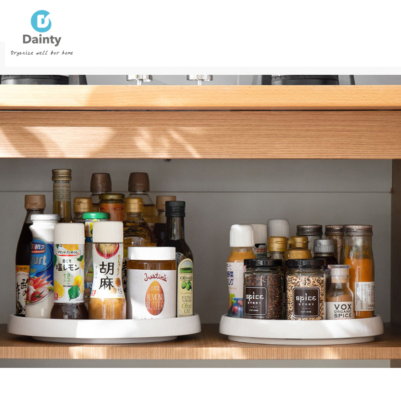 Two - Tier Revolving Kitchen Storage Solution: Effortlessly Organize Your Spice Collection