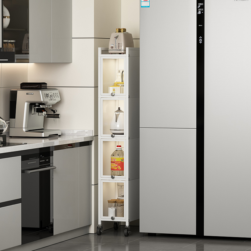 Slim Cabinet Storage Rack for Kitchen Utensil Organization