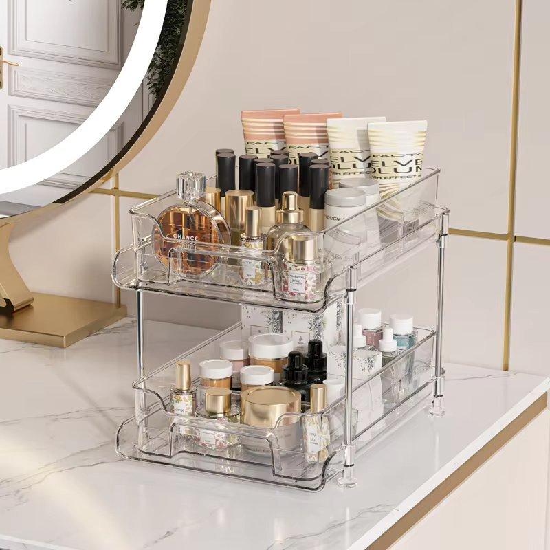 2 Tier Multi-Purpose Pull-out Pantry Organization and Storage