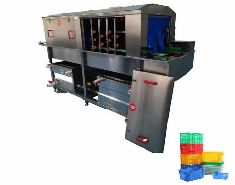 Plastic Crate Cleaning System