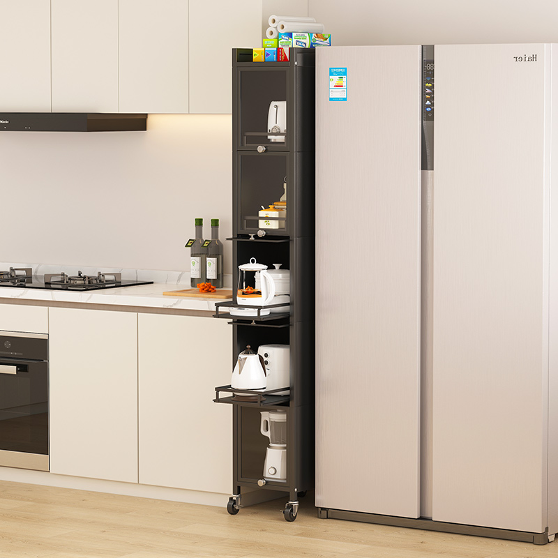 Innovative Pull-out Storage Rack for Easy Kitchen Utensil Access