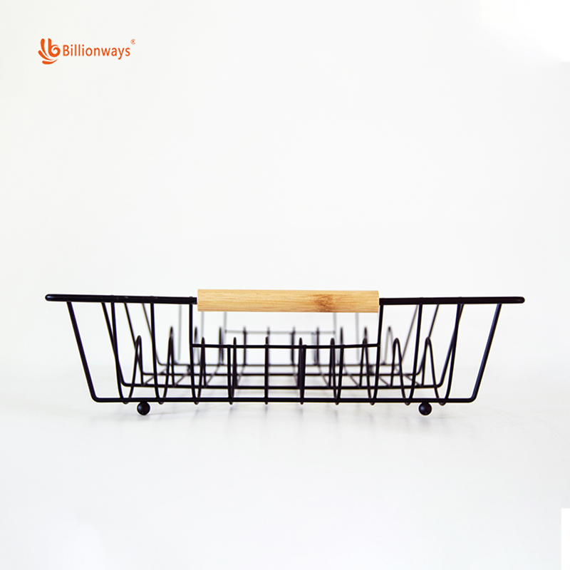 Over-The-Sink Metal Dish Storage Rack for Efficient Kitchen Organization