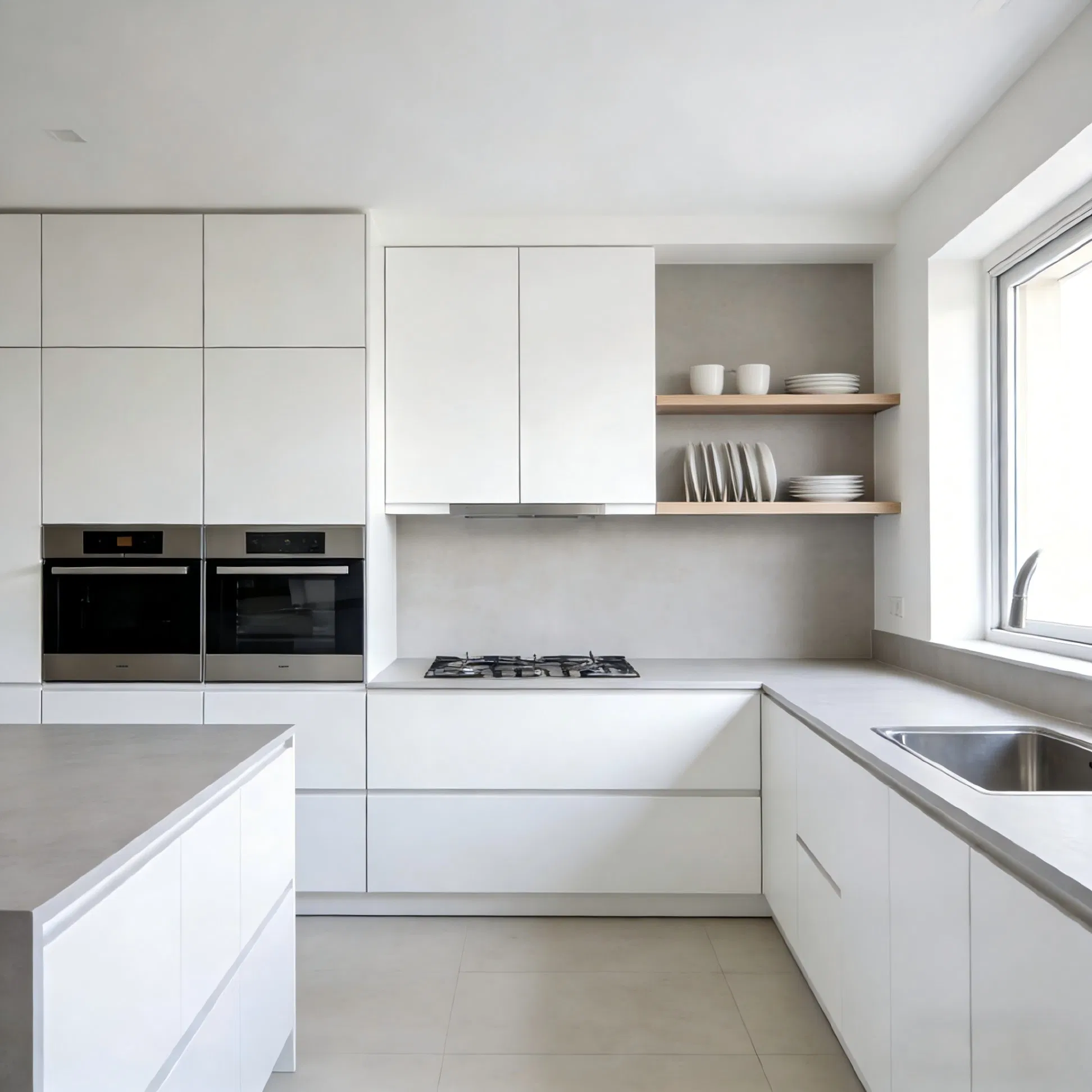 Modern Kitchen Cabinet with Large Capacity Storage Design