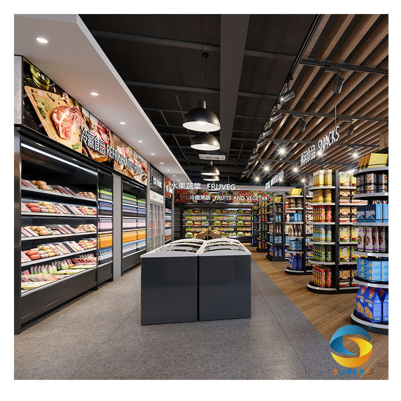 Supermarket Vegetable Refrigerator Showcase and Fruit Storage