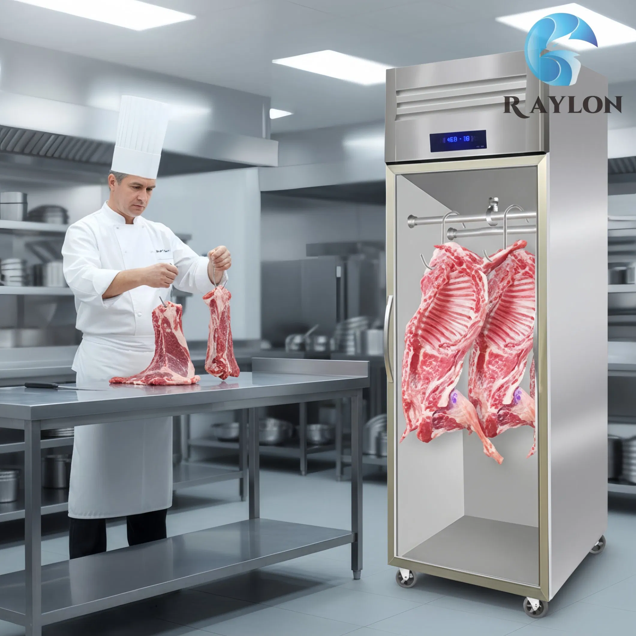 Meat Hanging Display Freezer Single Temperature for Meat Store