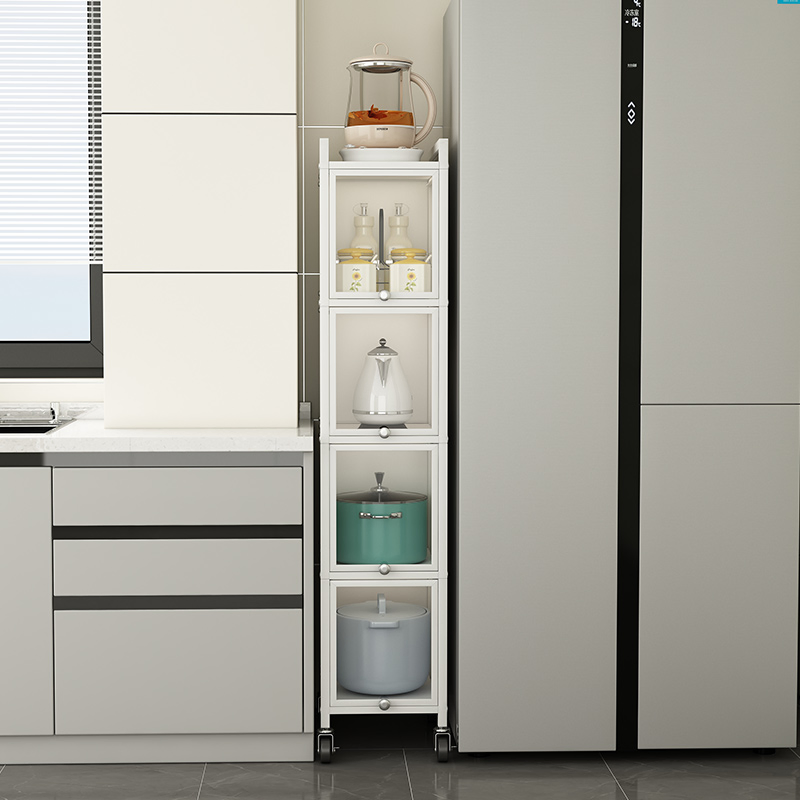 Slim Cabinet Storage Rack for Efficient Kitchen Utensil Use