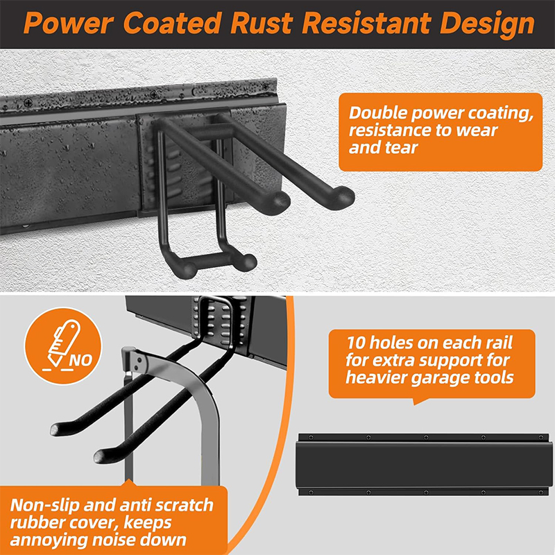 Best Professional Workshop Yard Garage Storage Wall Garden Tool Wall Organizer with Hooks